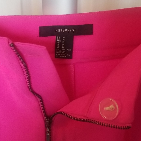 Forever 21 Hot Pink Zipper Shorts - Picture 3 of 5